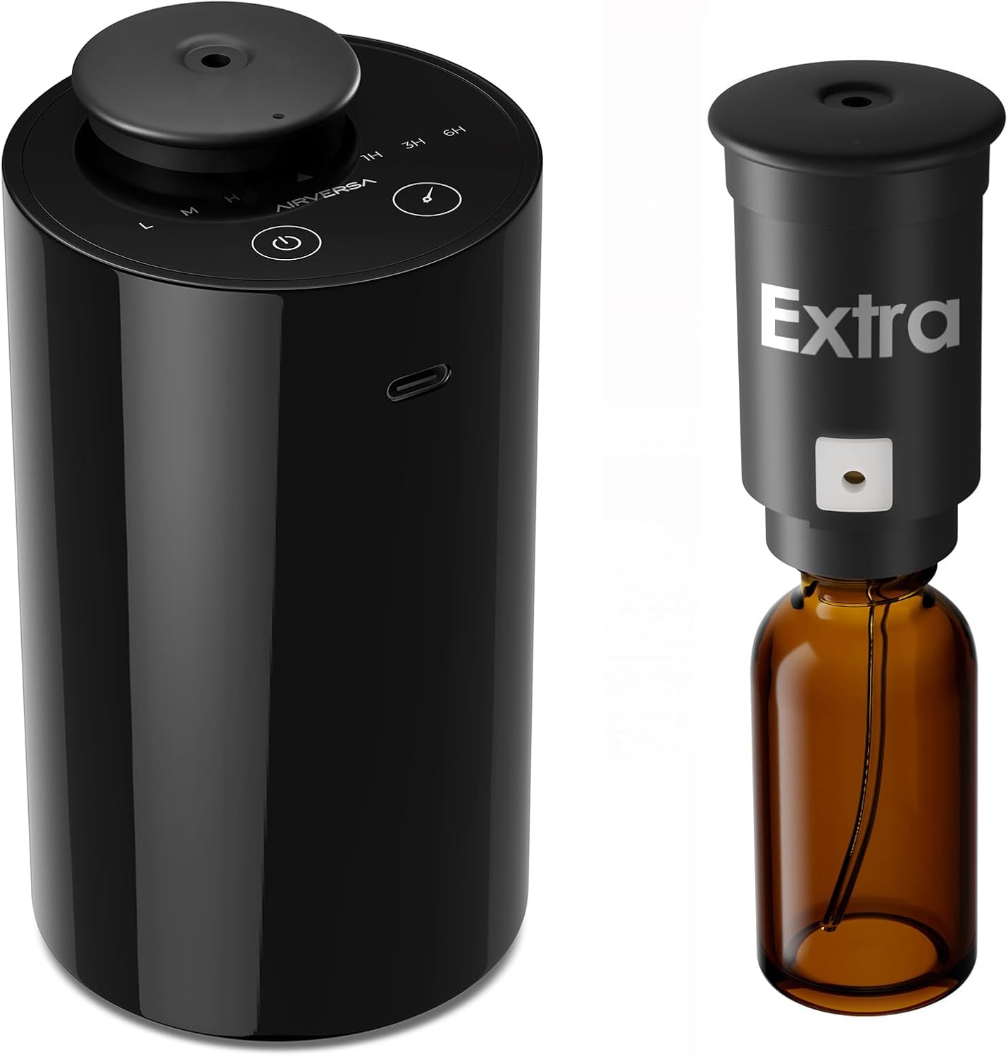AN6 Waterless Diffuser for Essential Oil for Home, Room, Black