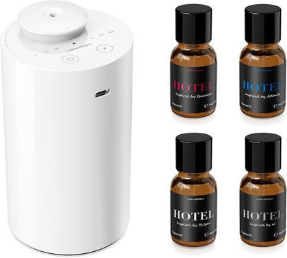 AN6 Waterless Diffuser for Essential Oil for Home, Room, Black