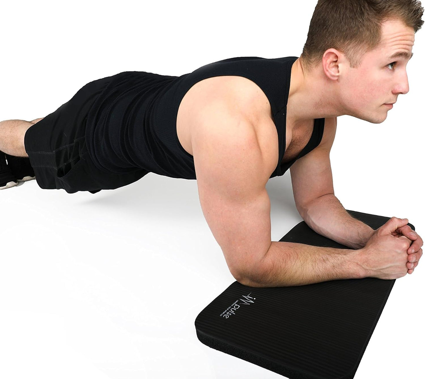 Yoga Knee Pads Cushion, Thick 1" (25mm) Workout Mat Provides Cushion for Kneeling & Elbows, Non-Slip & Portable Exercise Kneeling Pad for Yoga, Elbow, Wrist Pain, Planks, Pushups & Floor Exercises
