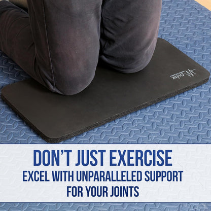 Yoga Knee Pads Cushion, Thick 1" (25mm) Workout Mat Provides Cushion for Kneeling & Elbows, Non-Slip & Portable Exercise Kneeling Pad for Yoga, Elbow, Wrist Pain, Planks, Pushups & Floor Exercises