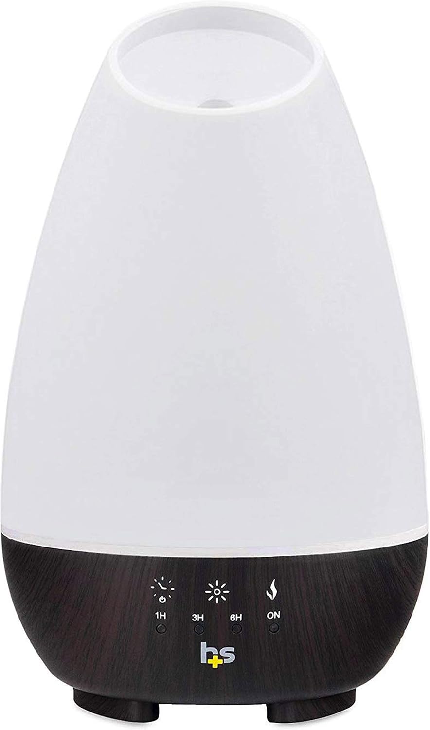 500ML Essential Oil Diffuser for Large Rooms, Cool Mist Humidifier and Aromatherapy Diffuser, Adjustable Timer, Mist Mode and 7 LED Light Colors, White (Pack of 1)