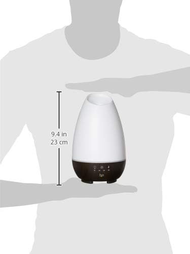 500ML Essential Oil Diffuser for Large Rooms, Cool Mist Humidifier and Aromatherapy Diffuser, Adjustable Timer, Mist Mode and 7 LED Light Colors, White (Pack of 1)