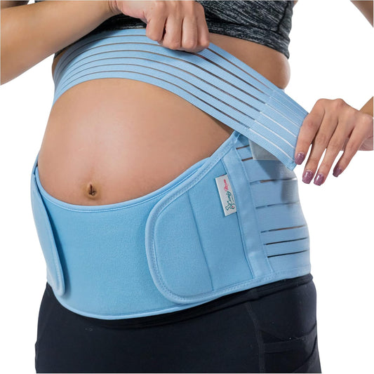Belly Band for Pregnancy, Pregnancy Belt - Maternity Belt for Back Pain. Prenatal - Pregnancy Support Belt with Adjustable/Breathable Material. Back Support for Pregnant Women. (Medium, Purple)