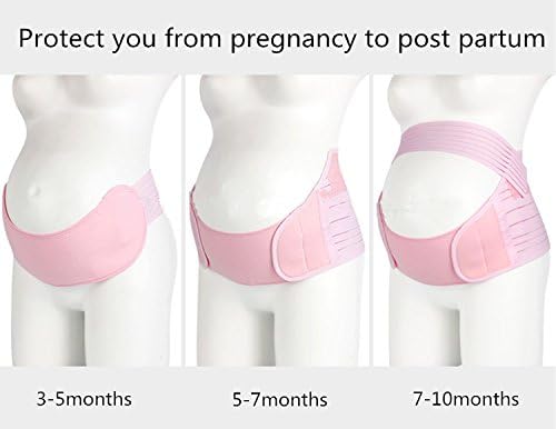 Belly Band for Pregnancy, Pregnancy Belt - Maternity Belt for Back Pain. Prenatal - Pregnancy Support Belt with Adjustable/Breathable Material. Back Support for Pregnant Women. (Medium, Purple)