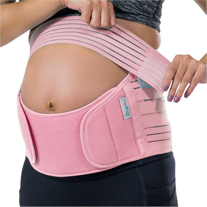 Belly Band for Pregnancy, Pregnancy Belt - Maternity Belt for Back Pain. Prenatal - Pregnancy Support Belt with Adjustable/Breathable Material. Back Support for Pregnant Women. (Medium, Purple)