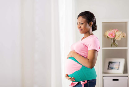 Belly Band for Pregnancy, Pregnancy Belt - Maternity Belt for Back Pain. Prenatal - Pregnancy Support Belt with Adjustable/Breathable Material. Back Support for Pregnant Women. (Medium, Purple)