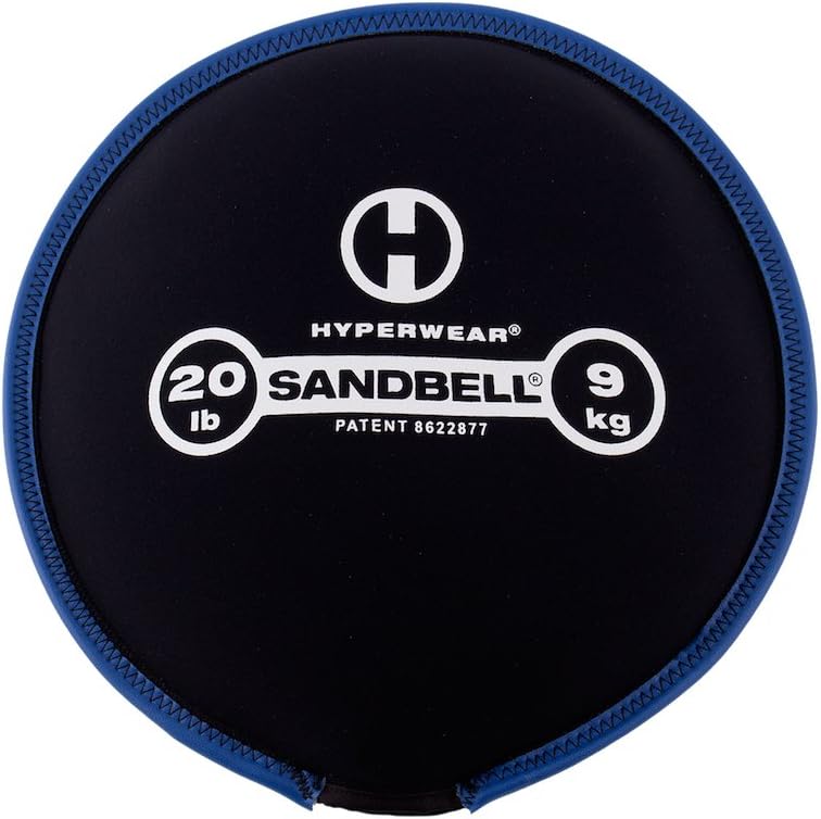 HYPERWEAR SandBell® Soft Sandbag Weight (2–50 lbs) – Pre-Filled with Clean USA Sand, Safe Soft Weight for Strength Training, HIIT, Functional Fitness, Rucking & Home Workouts