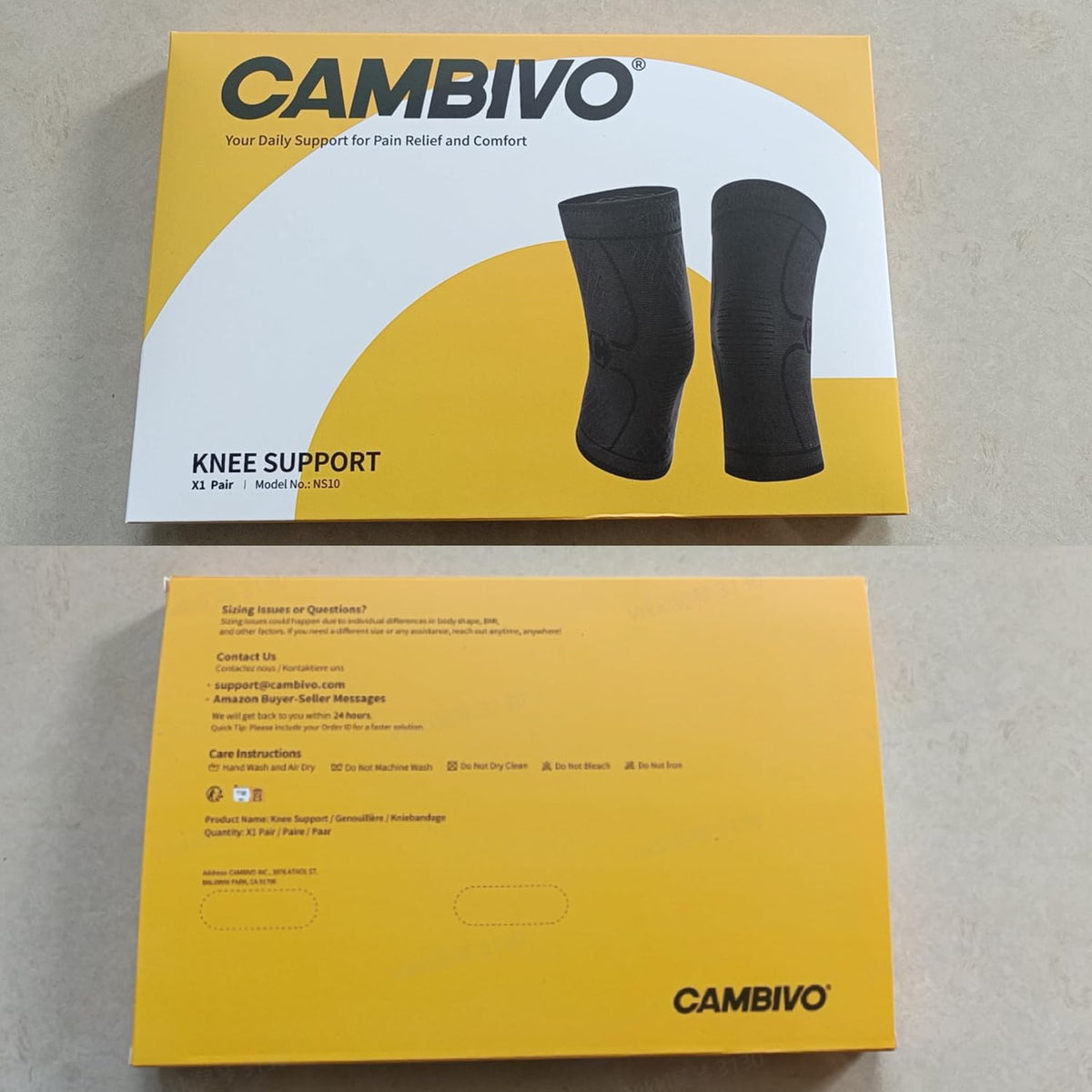 2 Pack Knee Braces for Women & Men, Knee Compression Sleeves for Knee Pain Relief, Knee Support with Non-Slip Silicone, Breathable, for Running, Workout, Weightlifting & Daily Use, Arthritis Support (Black, Medium)