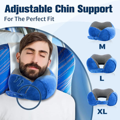 Neck Pillow for Traveling, Travel Pillows for Airplanes Black
