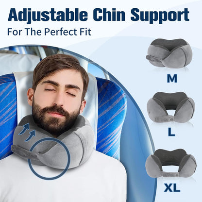 Neck Pillow for Traveling, Travel Pillows for Airplanes Black