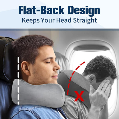 Neck Pillow for Traveling, Travel Pillows for Airplanes Black