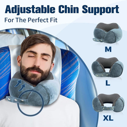 Neck Pillow for Traveling, Travel Pillows for Airplanes Black