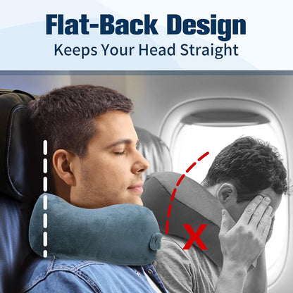 Neck Pillow for Traveling, Travel Pillows for Airplanes Black