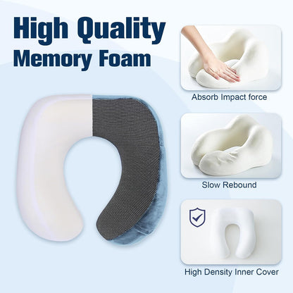 Neck Pillow for Traveling, Travel Pillows for Airplanes Black