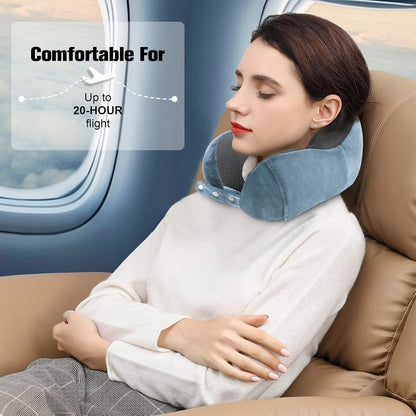 Neck Pillow for Traveling, Travel Pillows for Airplanes Black