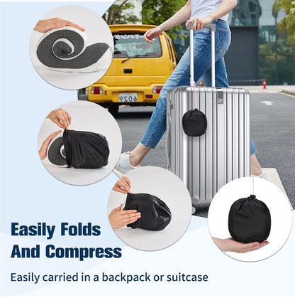 Neck Pillow for Traveling, Travel Pillows for Airplanes Black
