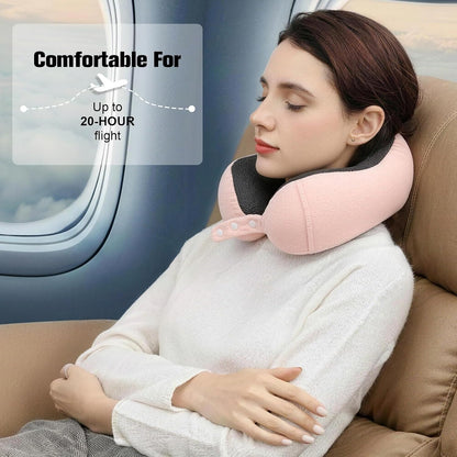 Neck Pillow for Traveling, Travel Pillows for Airplanes Black