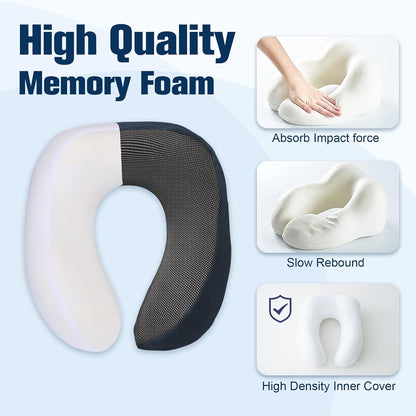 Neck Pillow for Traveling, Travel Pillows for Airplanes Black