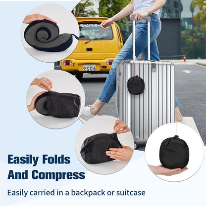 Neck Pillow for Traveling, Travel Pillows for Airplanes Black