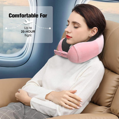 Neck Pillow for Traveling, Travel Pillows for Airplanes Black