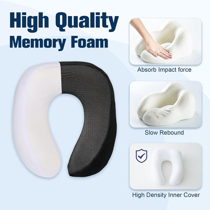 Neck Pillow for Traveling, Travel Pillows for Airplanes Black