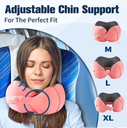 Neck Pillow for Traveling, Travel Pillows for Airplanes Black