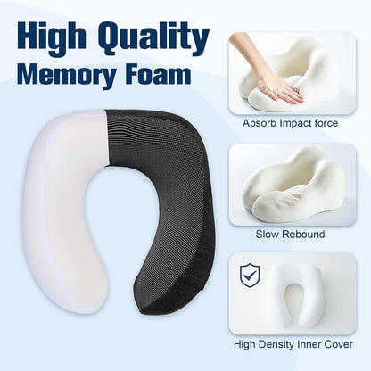 Neck Pillow for Traveling, Travel Pillows for Airplanes Black