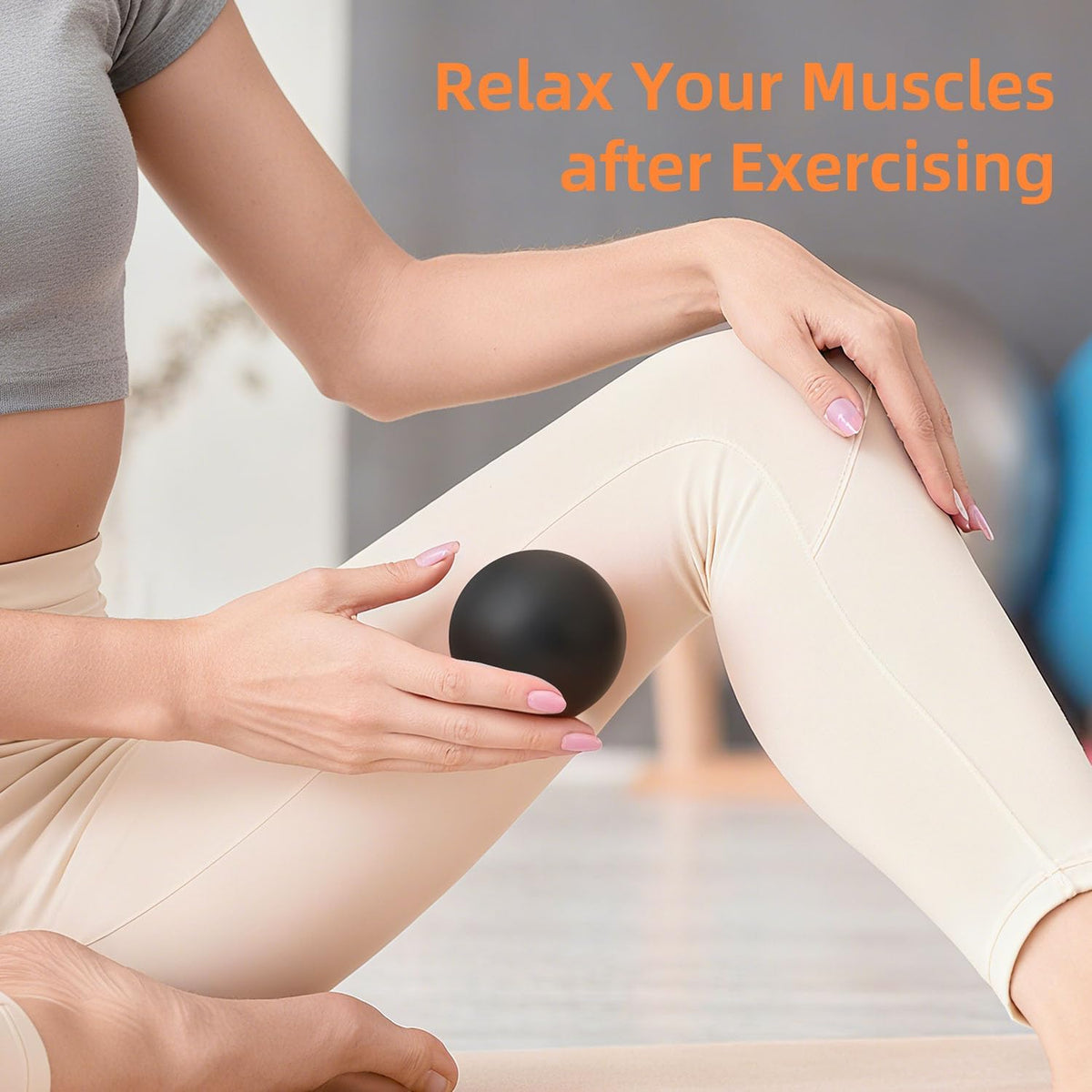 Massage Lacrosse Balls for Myofascial Release, Trigger Point Therapy and Yoga Therapy, Foot Massage Ball to Relieve Plantar Fasciitis Blue