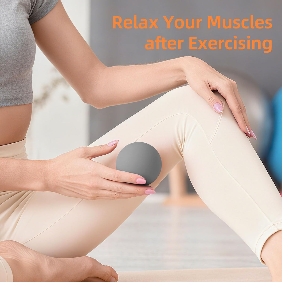 Massage Lacrosse Balls for Myofascial Release, Trigger Point Therapy and Yoga Therapy, Foot Massage Ball to Relieve Plantar Fasciitis Blue