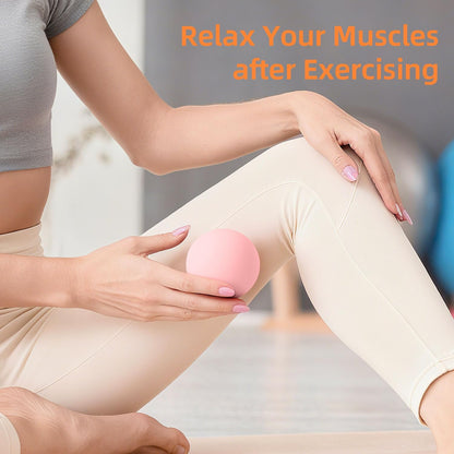 Massage Lacrosse Balls for Myofascial Release, Trigger Point Therapy and Yoga Therapy, Foot Massage Ball to Relieve Plantar Fasciitis Blue