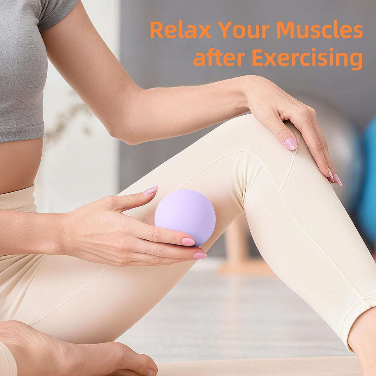 Massage Lacrosse Balls for Myofascial Release, Trigger Point Therapy and Yoga Therapy, Foot Massage Ball to Relieve Plantar Fasciitis Blue
