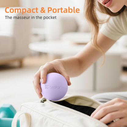 Massage Lacrosse Balls for Myofascial Release, Trigger Point Therapy and Yoga Therapy, Foot Massage Ball to Relieve Plantar Fasciitis Blue