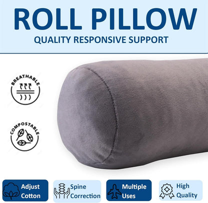 Neck Roll Pillow,Cervical Neck Pillow Bolster Pillow for Sleeping