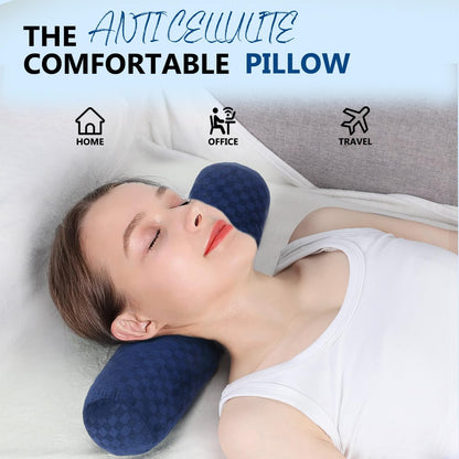 Neck Roll Pillow,Cervical Neck Pillow Bolster Pillow for Sleeping