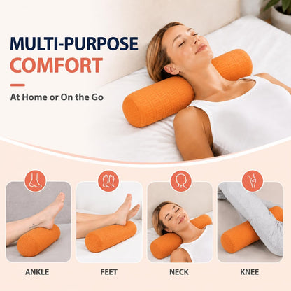 Neck Roll Pillow,Cervical Neck Pillow Bolster Pillow for Sleeping