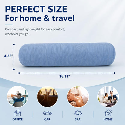 Neck Roll Pillow,Cervical Neck Pillow Bolster Pillow for Sleeping