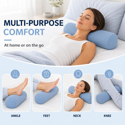 Neck Roll Pillow,Cervical Neck Pillow Bolster Pillow for Sleeping