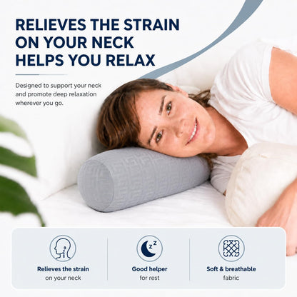 Neck Roll Pillow,Cervical Neck Pillow Bolster Pillow for Sleeping