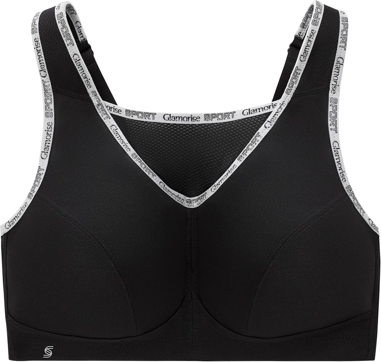 Full Figure Plus Size No-Bounce Camisole Sports Bra Wirefree #1066 - Colors C