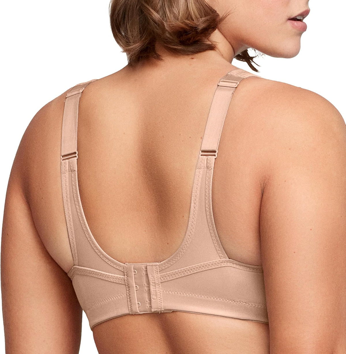 Full Figure Plus Size No-Bounce Camisole Sports Bra Wirefree #1066 - Colors C