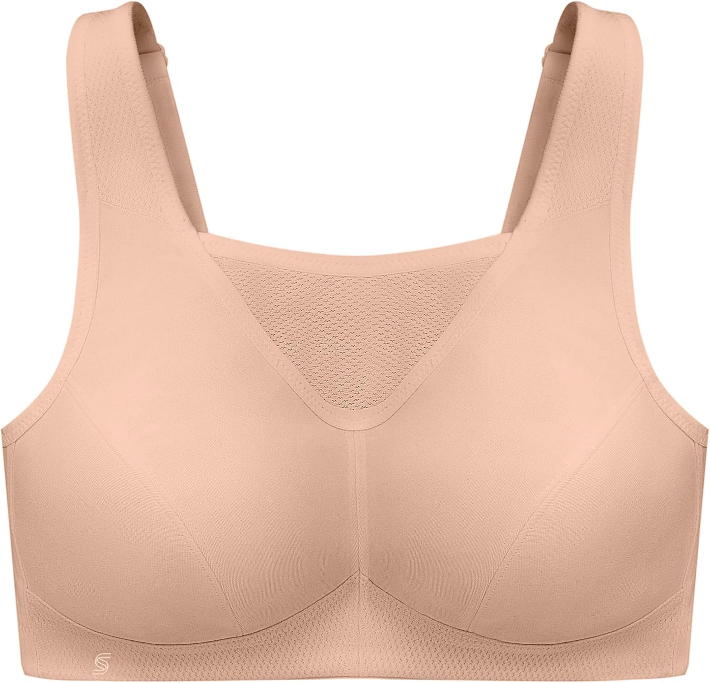 Full Figure Plus Size No-Bounce Camisole Sports Bra Wirefree #1066 - Colors C