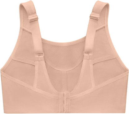 Full Figure Plus Size No-Bounce Camisole Sports Bra Wirefree #1066 - Colors C