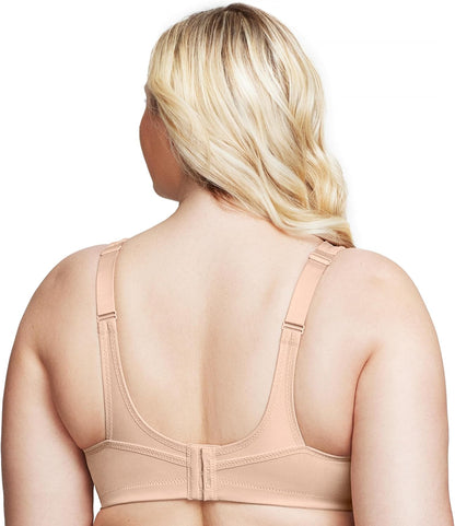 Full Figure Plus Size No-Bounce Camisole Sports Bra Wirefree #1066 - Colors C