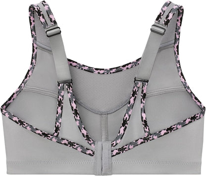 Full Figure Plus Size No-Bounce Camisole Sports Bra Wirefree #1066 - Colors C