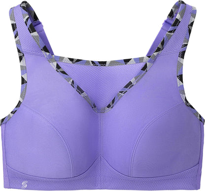 Full Figure Plus Size No-Bounce Camisole Sports Bra Wirefree #1066 - Colors C