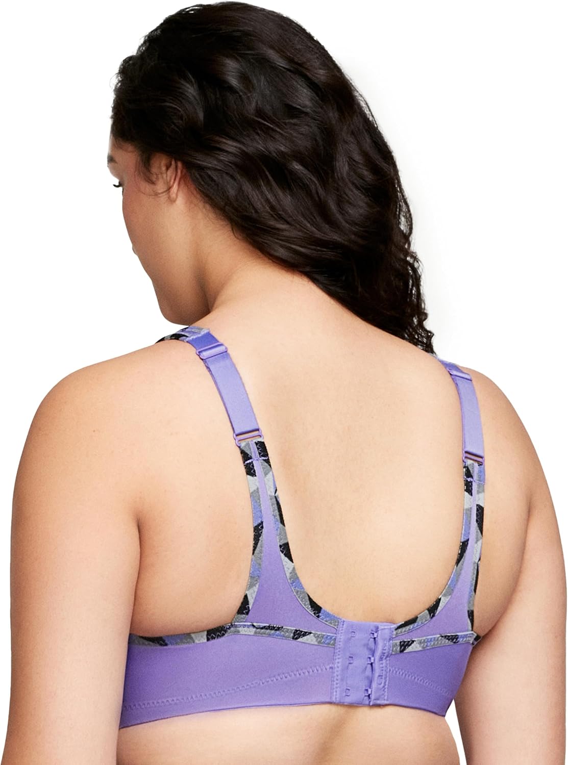 Full Figure Plus Size No-Bounce Camisole Sports Bra Wirefree #1066 - Colors C