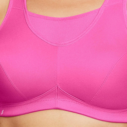 Full Figure Plus Size No-Bounce Camisole Sports Bra Wirefree #1066 - Colors C