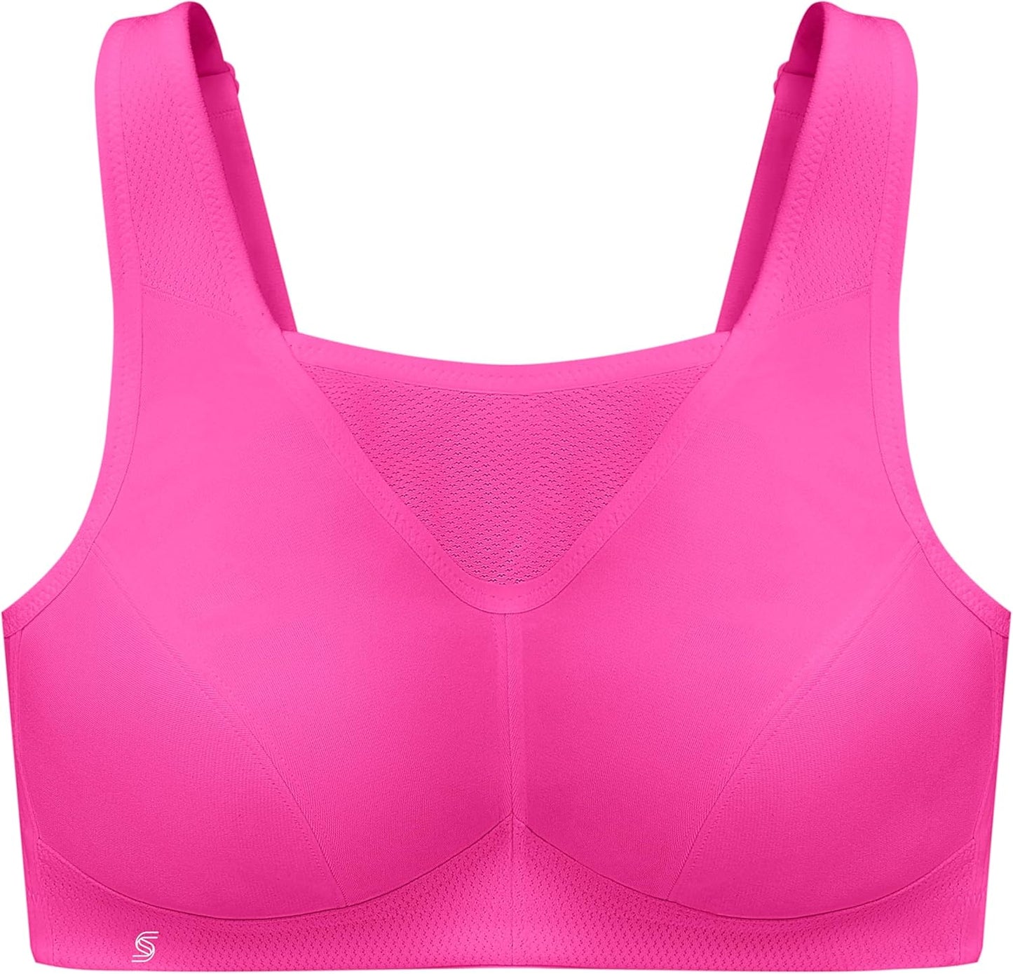 Full Figure Plus Size No-Bounce Camisole Sports Bra Wirefree #1066 - Colors C