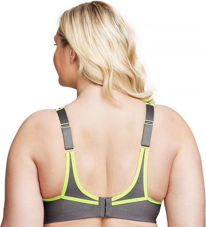 Full Figure Plus Size No-Bounce Camisole Sports Bra Wirefree #1066 - Colors C