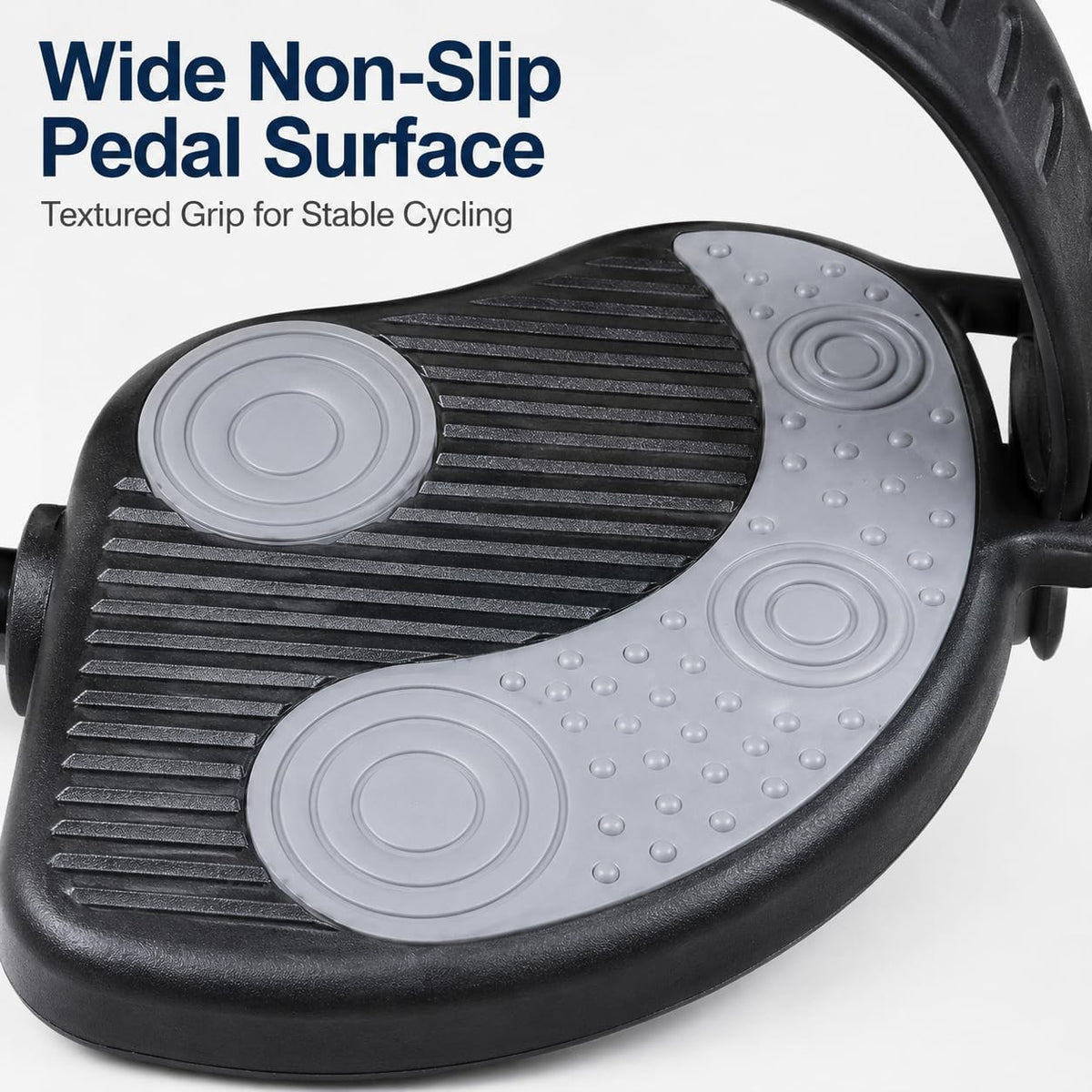 Katai - 9/16 Inch Thread Replacement Exercise Bike Pedals with Durable PVC Straps - Heavy-Duty Stationary Spin Cycling Pedals - Complete with Installation Spanner Tool